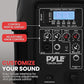 Pyle Powered Bluetooth PA Speaker Kit - Event Ready - Just Plug In and Play Active and Passive 350w Loudspeakers with Wired Microphone, Speaker Stands, Remote - MP3/USB/SD/AUX inputs - PPHP849KT