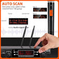 200-Channel Wireless Microphones System, Dual UHF Metal Cordless Mic Set, Auto Scan, Long Range 200-240Ft,16 Hours Use for Karaoke Singing, Church, 2022 Version(WM333)