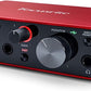 Focusrite Scarlett Solo 3rd Gen USB Audio Interface for Guitarists, Vocalists, Podcasters or Producers to record and playback studio quality sound