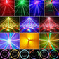 120W Stage Moving Head Light with RGBW Beam & Strobe Effects,3-Axis Rotation DJ Light DMX 512 19/25CH with Sound Activated for Party Club Bar DJ Events Disco Wedding Live Show (2 Pack)