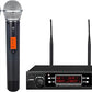 200-Channel Wireless Microphones System, Dual UHF Metal Cordless Mic Set, Auto Scan, Long Range 200-240Ft,16 Hours Use for Karaoke Singing, Church, 2022 Version(WM333)