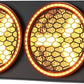 200W Stage Lights 6 COB Spotlights 102 RGB LEDs Ring Strap